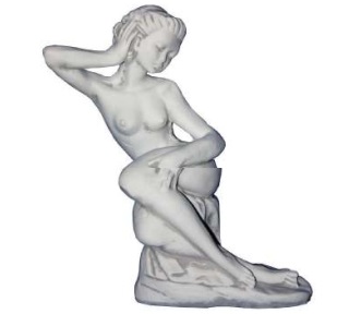 Elegáns női ülő szobor